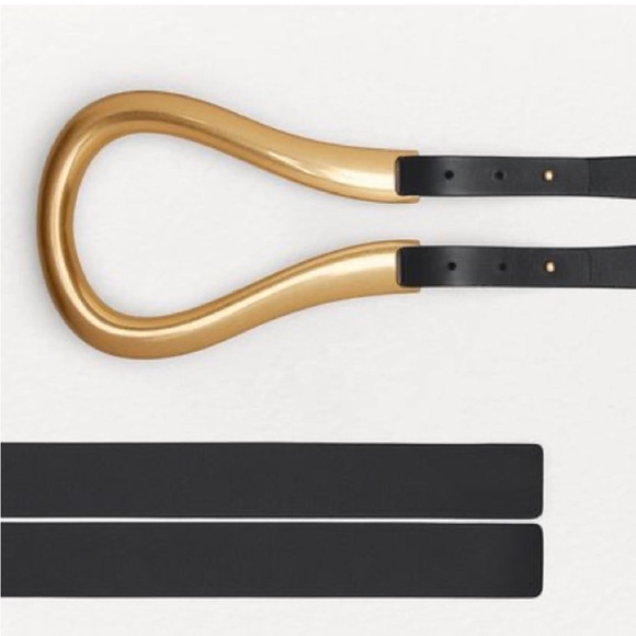 Bottega Veneta Gold buckle belt main image 5